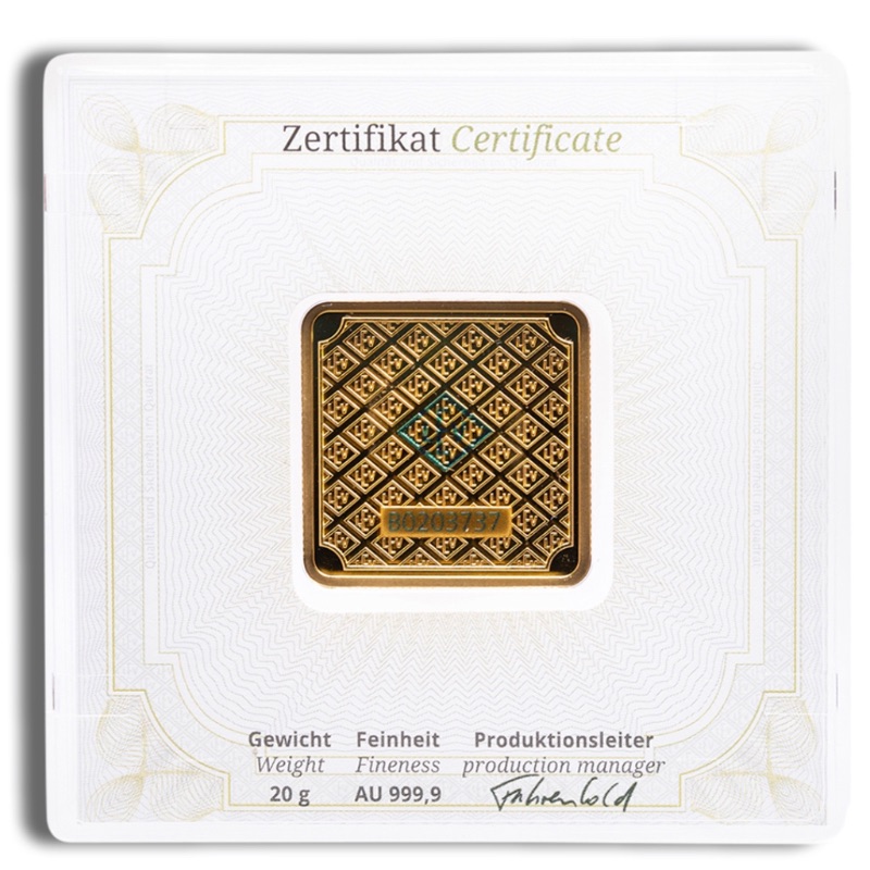 Geiger 20 Gram .9999 Fine Gold Bar (In Assay) - Image 2