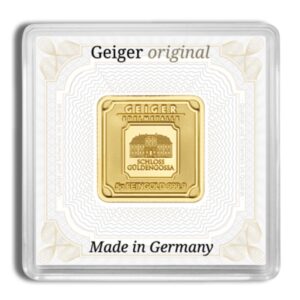 Geiger 5 Gram .9999 Fine Gold Bar (In  Assay)