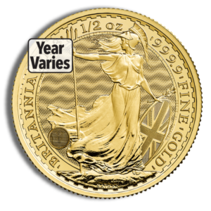 1/2 oz Gold Britannia (Year Varies)