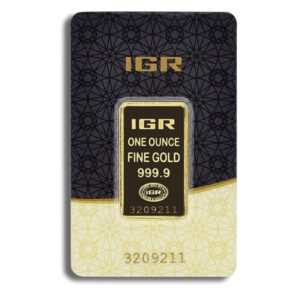 IGR Metals １oz .9999 Fine Gold Bar (In Assay)