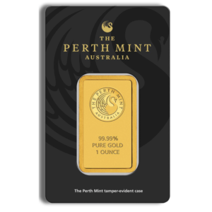 Perth Mint 1oz .9999 Fine Gold Bar (In Assay)