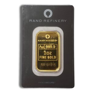 Rand Refinery 1oz .9999 Fine Gold Bar (In Assay)