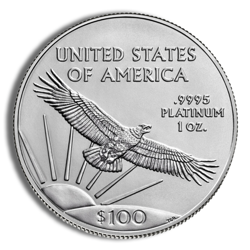 1 oz Platinum Eagle Coin – BU (Date Varies) - Image 2