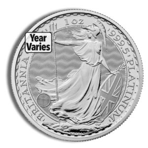 1 oz Platinum Britannia Coin – BU (Year Varies)