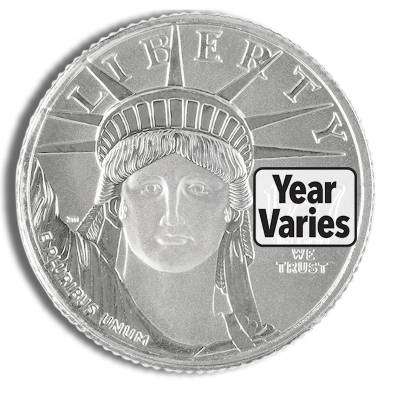 1/10 oz Platinum Eagle Coin – BU (Year Varies)