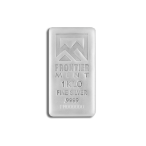 1 Kilo Silver Bar – Frontier Mint (Frosted)