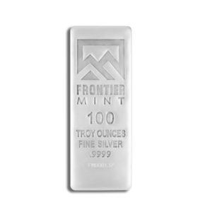 100 oz Silver Bar – Frontier Mint (Frosted)