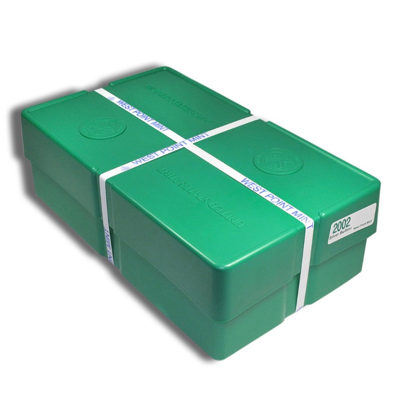 Silver American Eagle – BU – Sealed Monster Box (500 Coins, Year Varies)